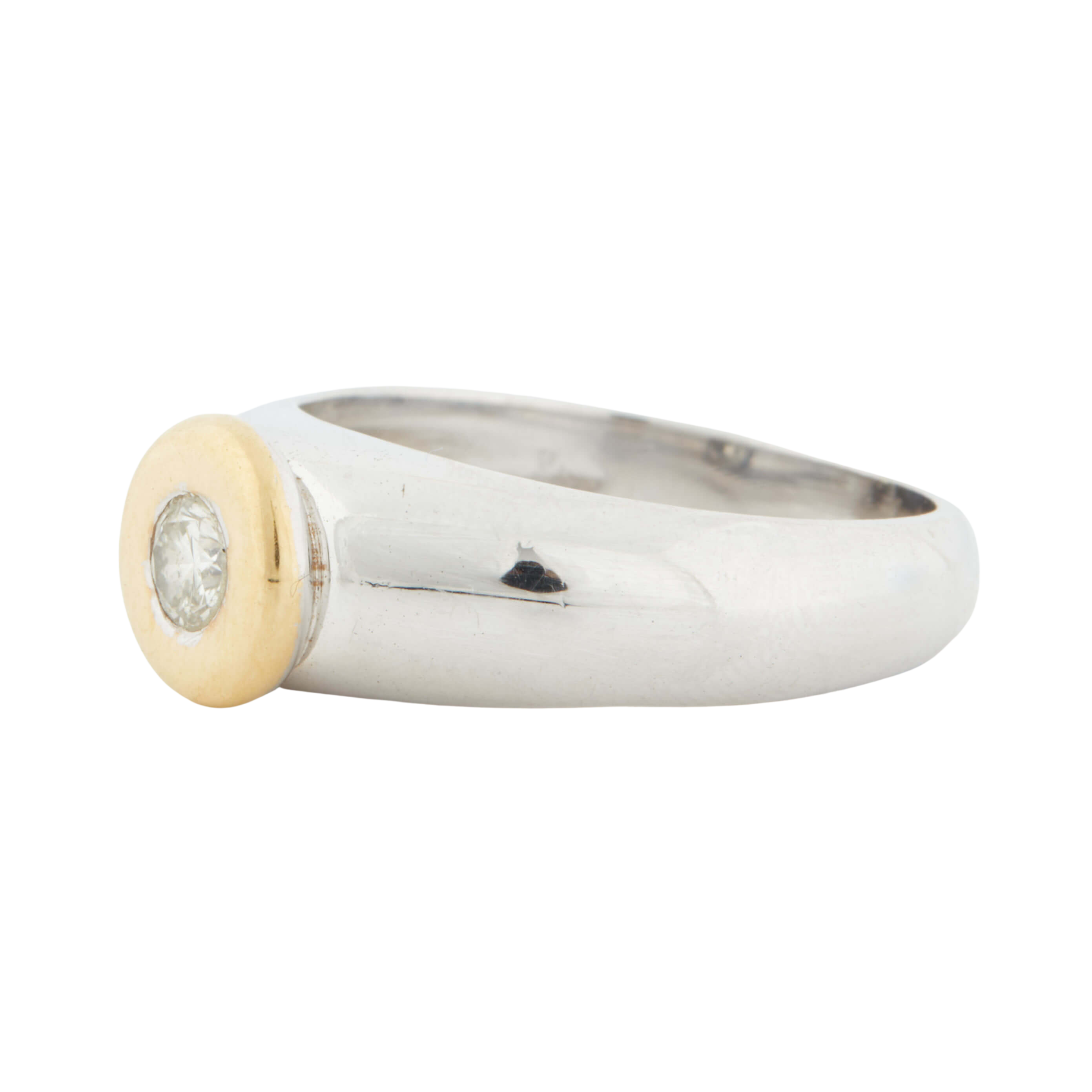 Bague Deux Ors et Diamant