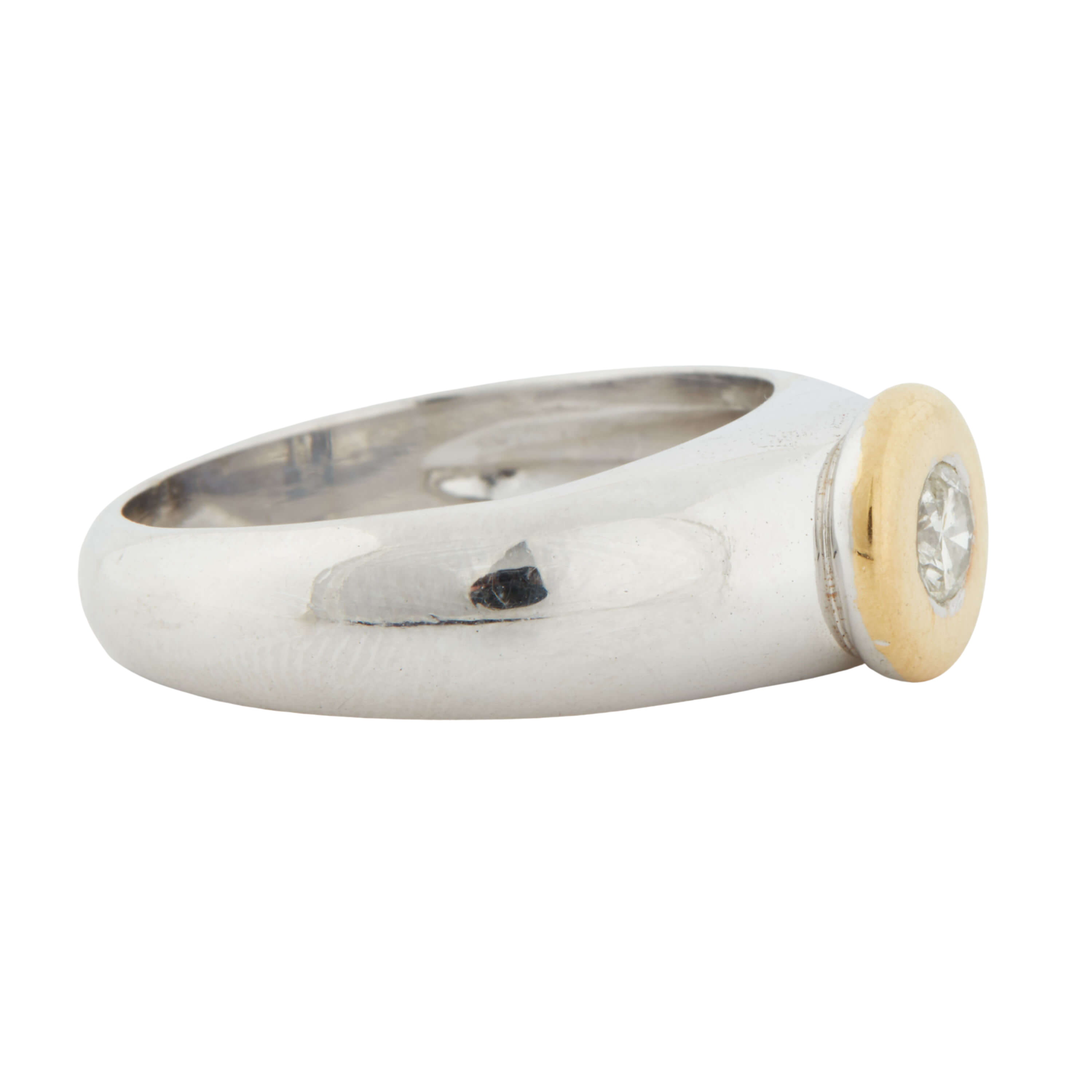 Bague Deux Ors et Diamant