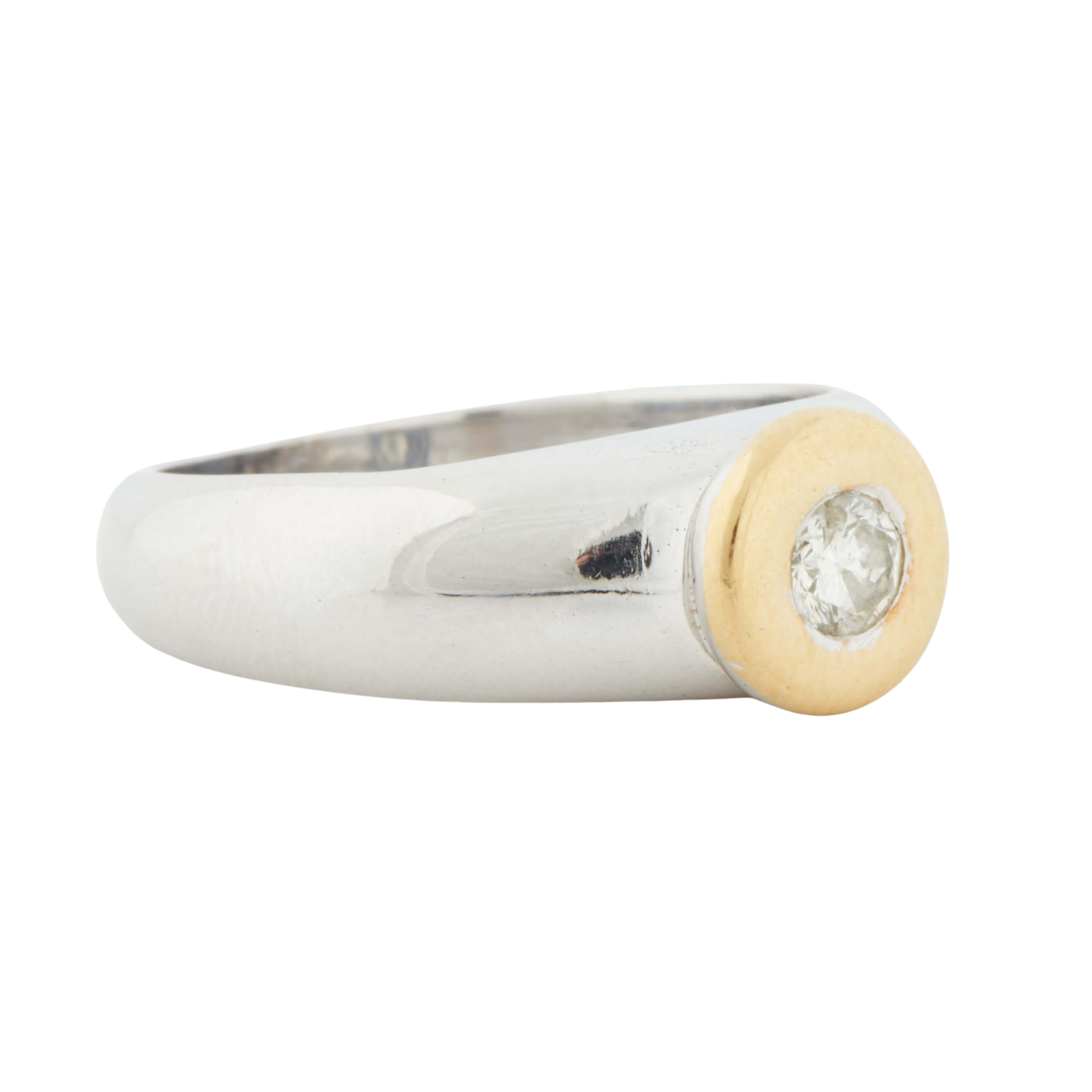 Bague Deux Ors et Diamant