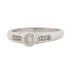 Bague Or Blanc et Diamants