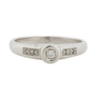 Bague Or Blanc et Diamants