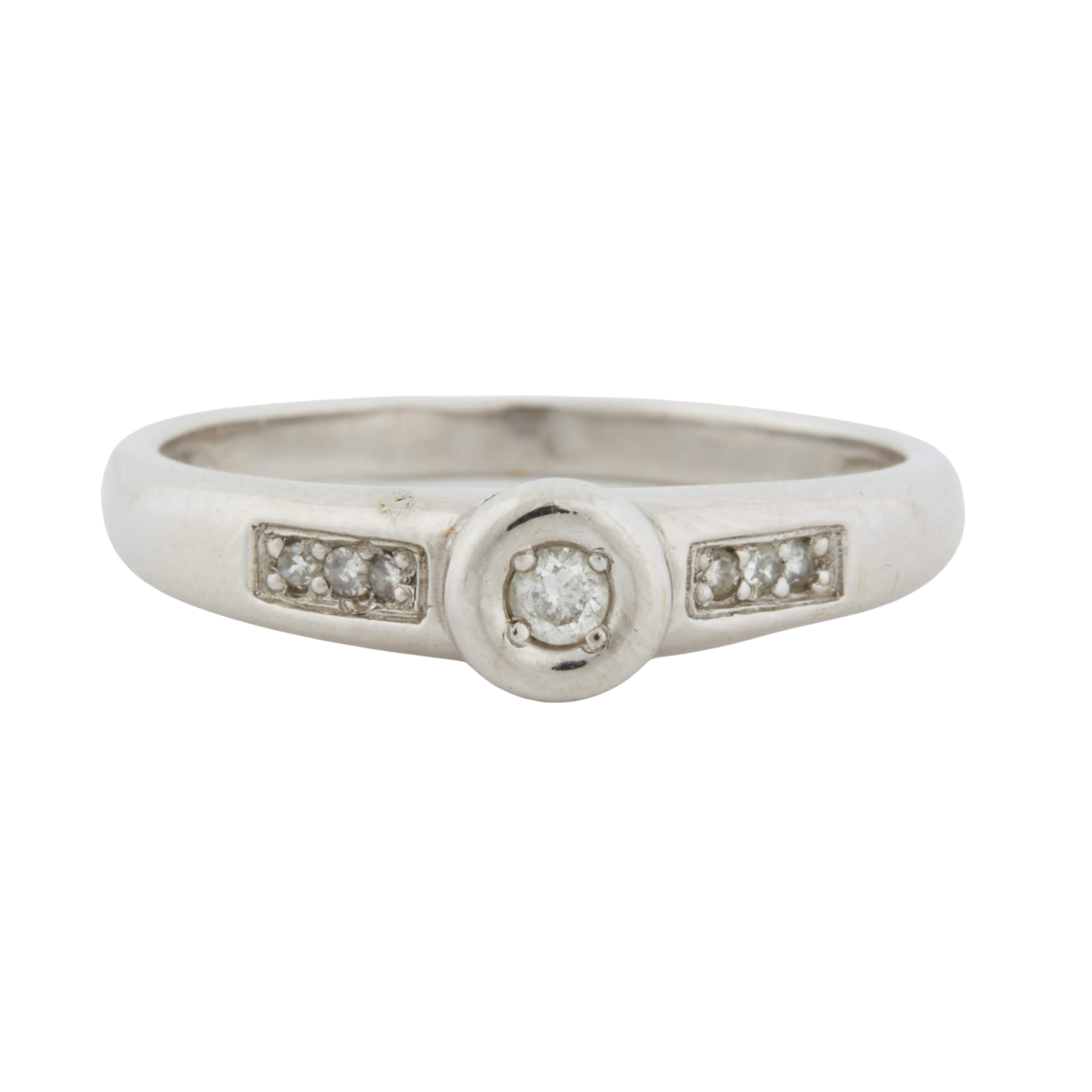 Bague Or Blanc et Diamants