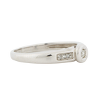 Bague Or Blanc et Diamants