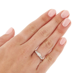 Bague Or Blanc et Diamants