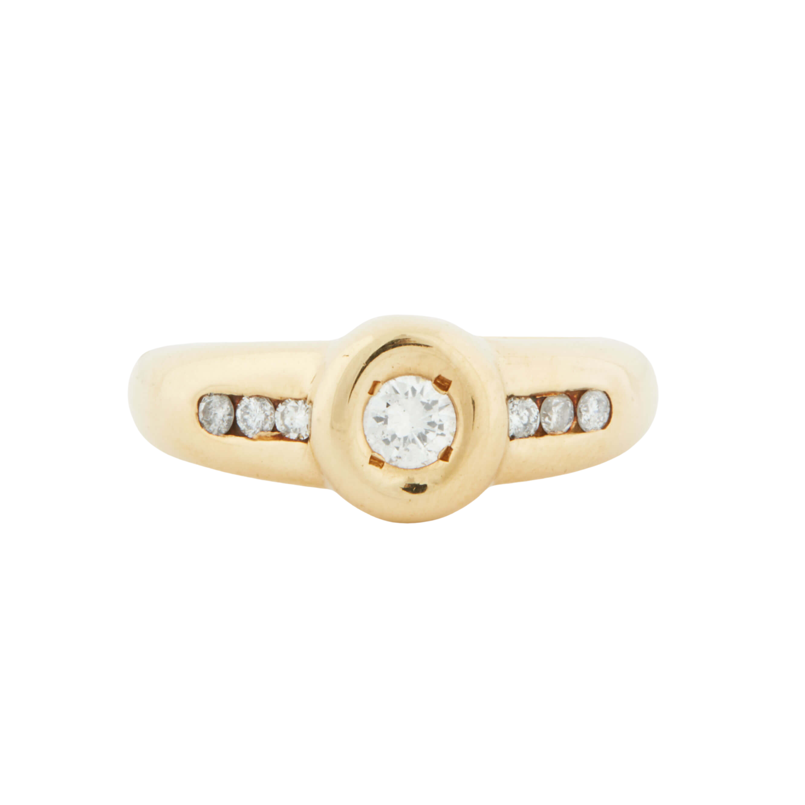 Bague Or Jaune et Diamants