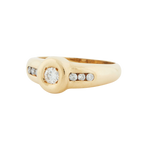 Bague Or Jaune et Diamants