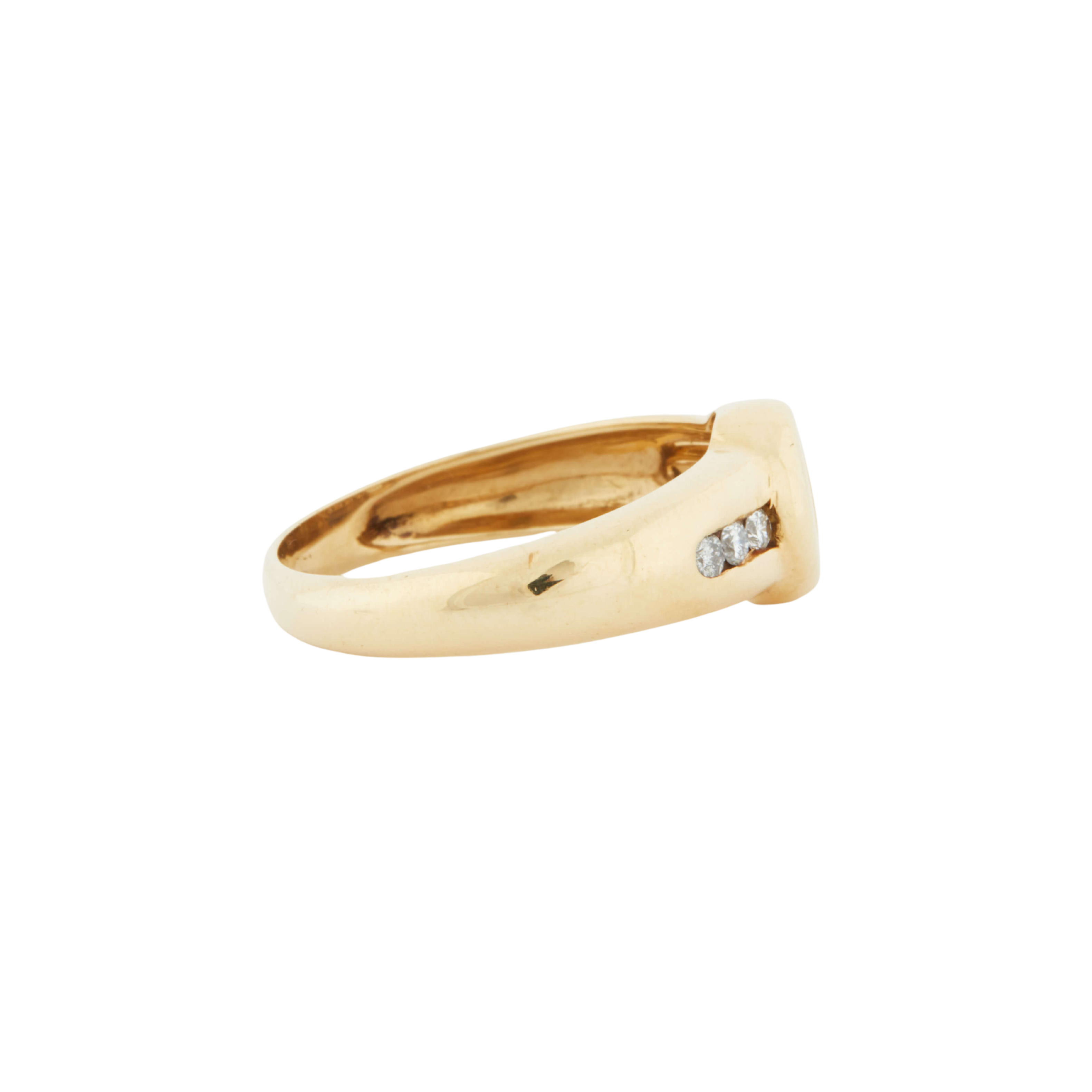 Yellow Gold RING - DIAMONDS 