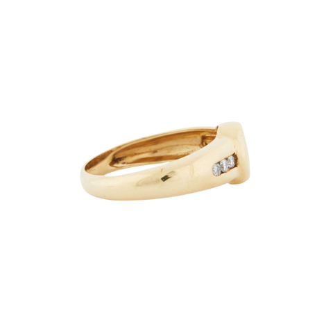 Yellow Gold RING - DIAMONDS 