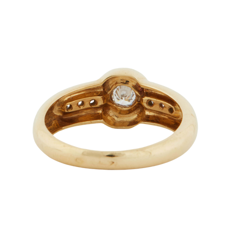 Yellow Gold RING - DIAMONDS 