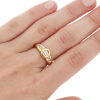 Bague Or Jaune et Diamants