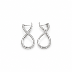 Boucles d’oreilles pendante Or blanc et Diamants