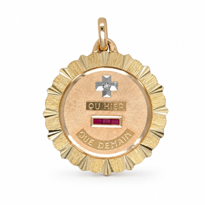Pendentif Médaille D'amour - Or Jaune - Maison Augis