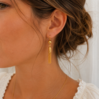 Boucles d’oreilles à pompons Vintage - Or jaune - Année 80