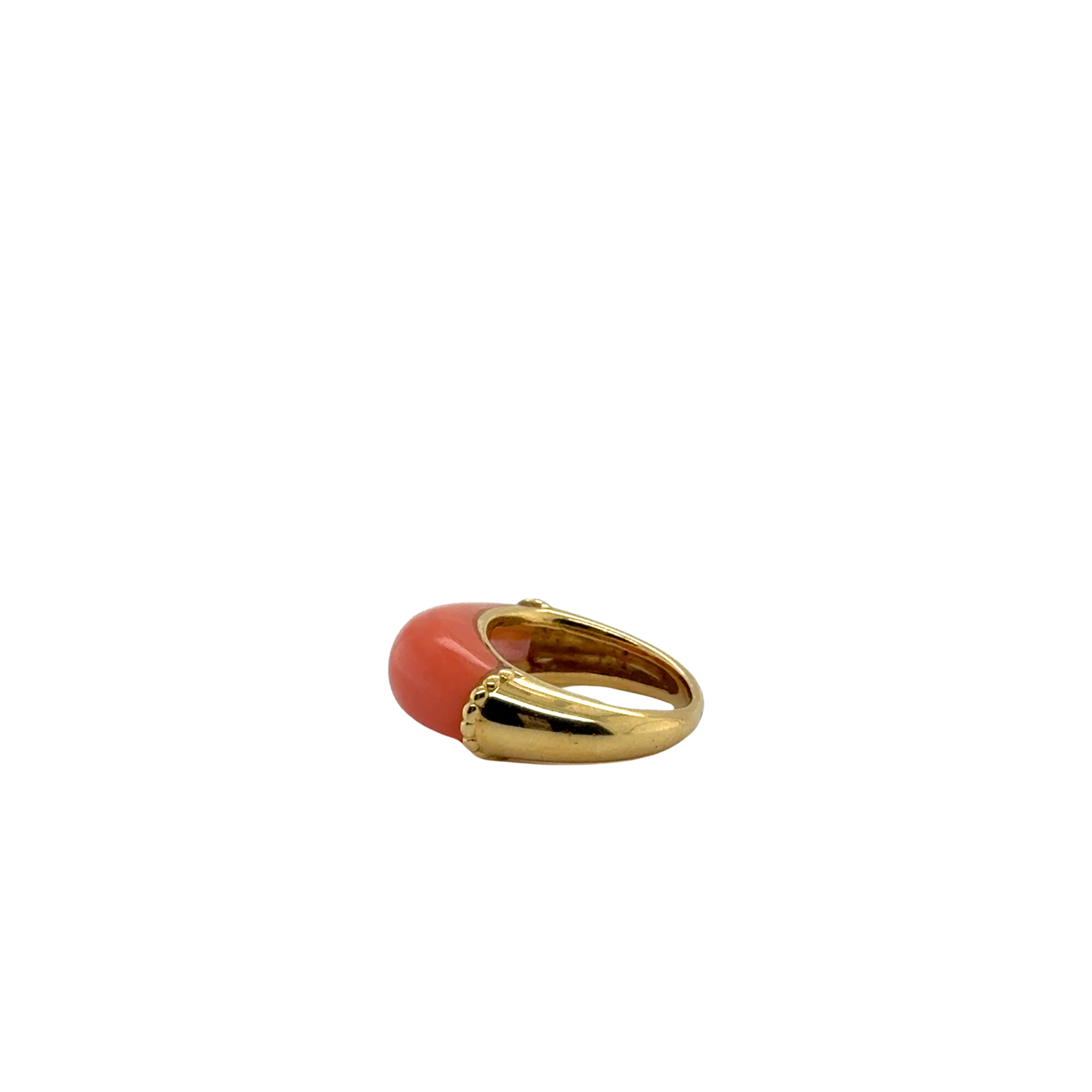 Bague ancienne - Or Jaune et Corail