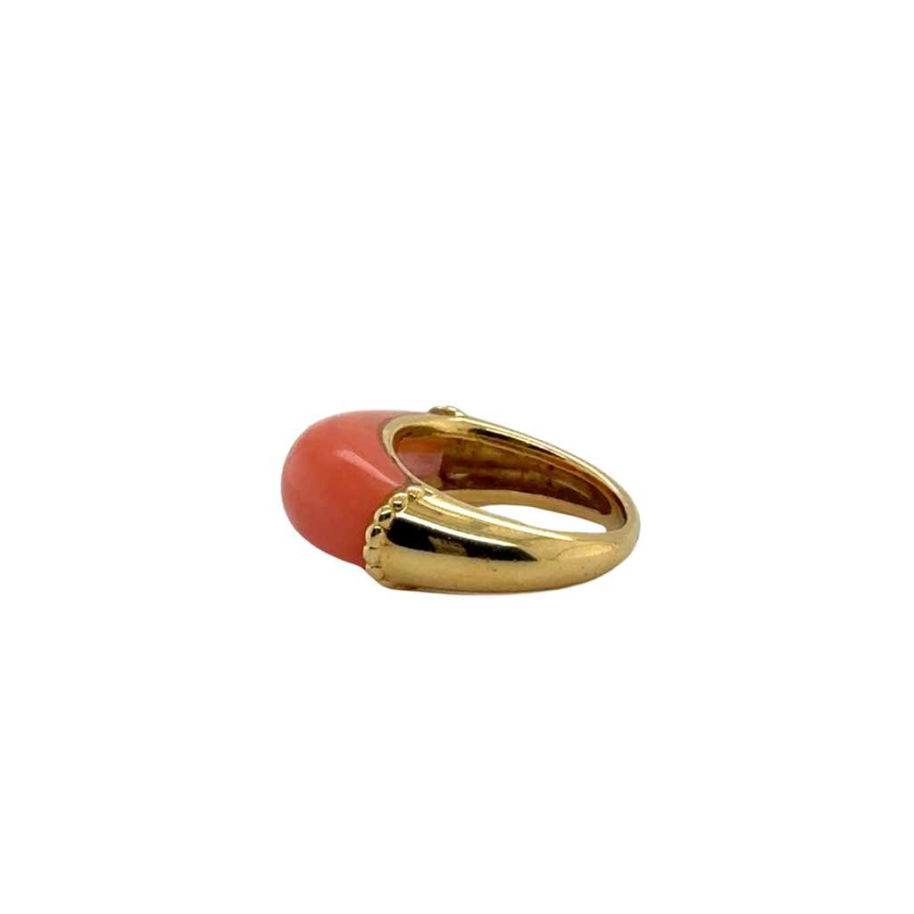 Bague ancienne - Or Jaune et Corail