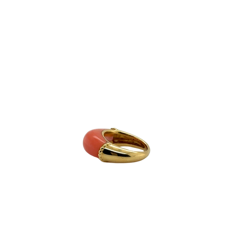 Bague ancienne - Or Jaune et Corail