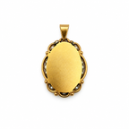 Médaille religieuse Or Jaune et perles de culture