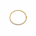 Bracelet Jonc semi pavé Or jaune et diamants