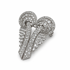 Art Deco Platinum and Diamond Brooch – Transformable Piece