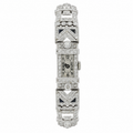 Art Déco - Montre Femme Platine et Diamants