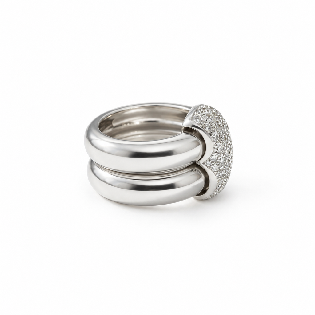 Chaumet - White Gold and Diamond Ring - Duo Model