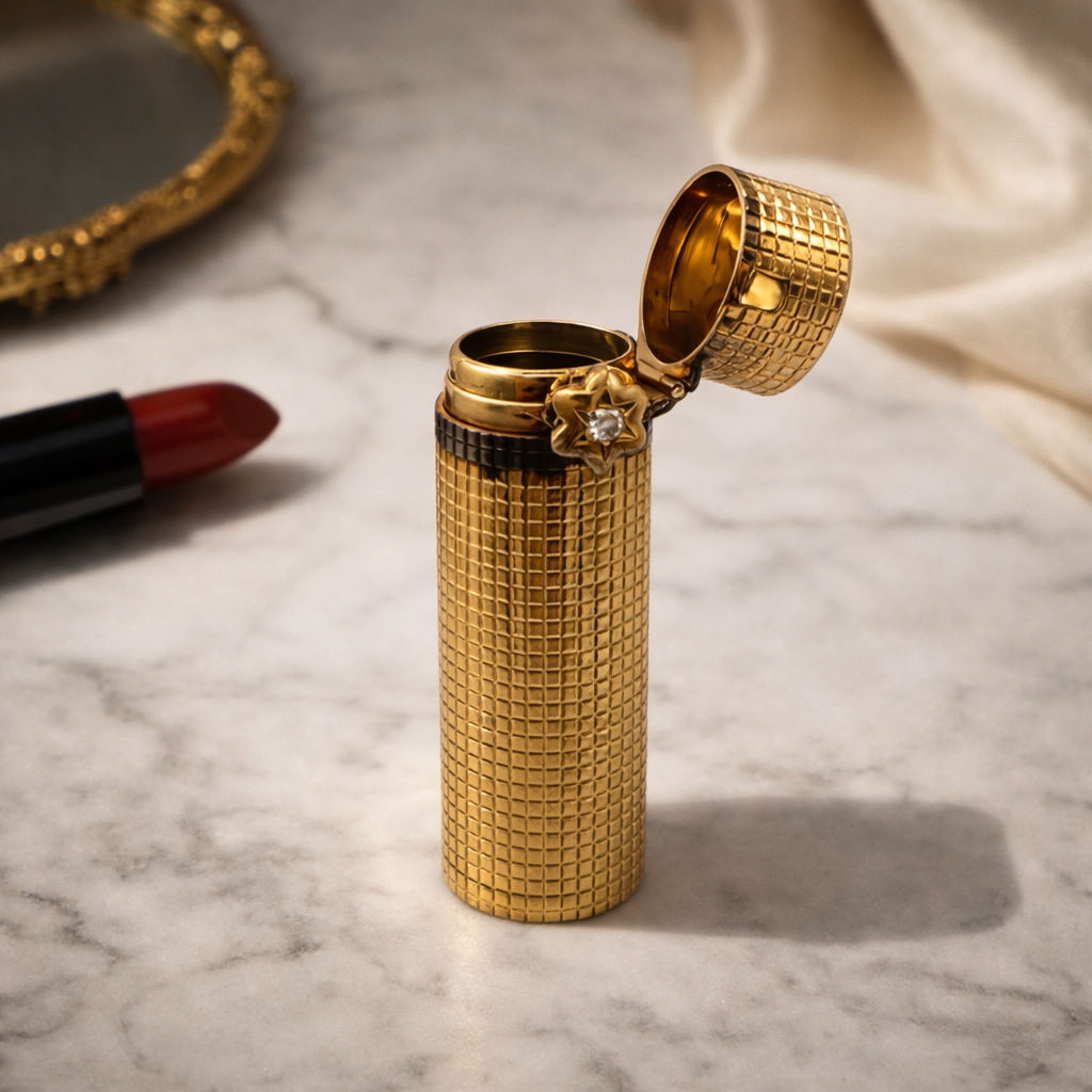 Cartier - Etui Rouge à Lèvres - Or Jaune