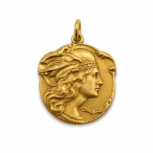 Art Nouveau - Médaille Or jaune - Edmond Becker