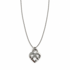 Poiray - Pendentif Cœur entrelacé - Or blanc