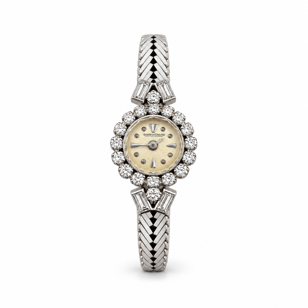 Jaeger Lecoultre  Montre Femme Or blanc et Diamants - 1960