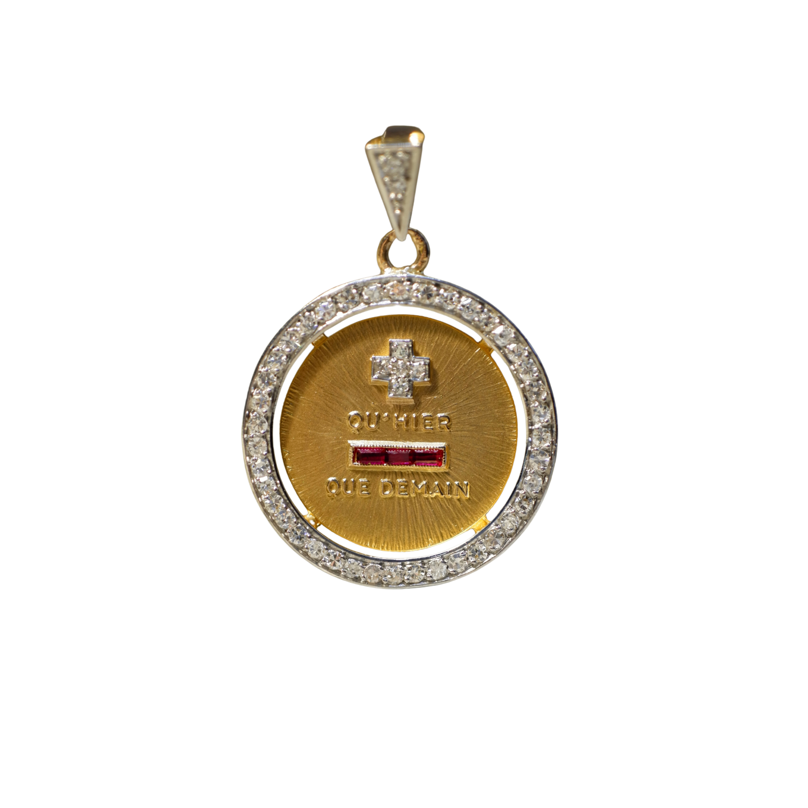 Augis - Médaille D’amour - Or jaune et Diamants