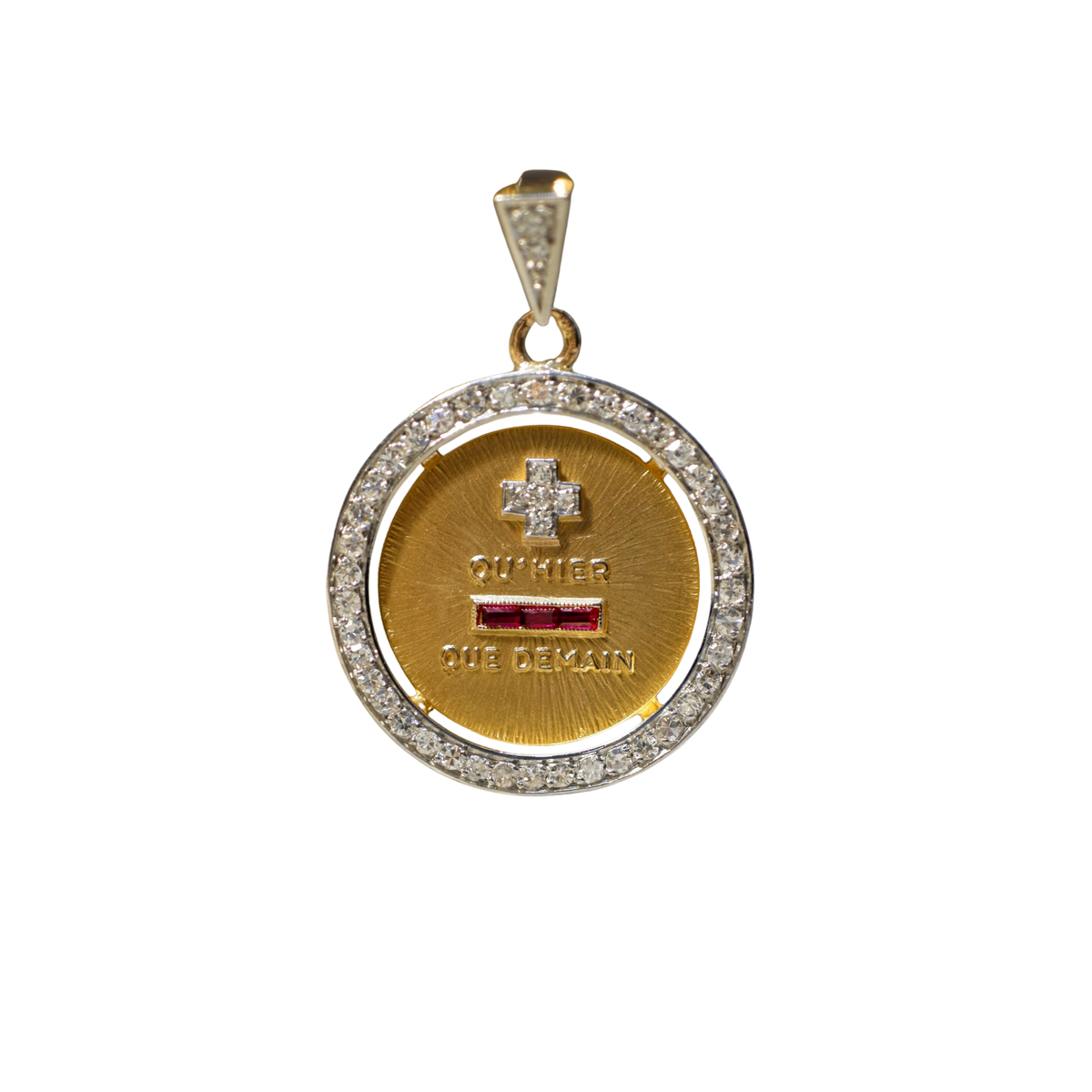 Augis - Médaille D’amour - Or jaune et Diamants