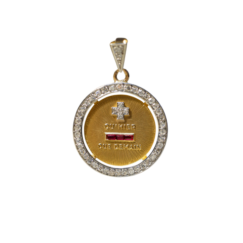 Augis - Médaille D’amour - Or jaune et Diamants