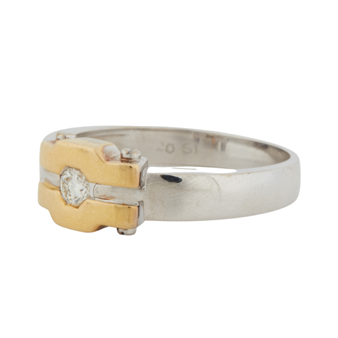 Bague deux Ors  - Diamant