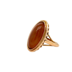 Bague Or Jaune - Quartz fumé