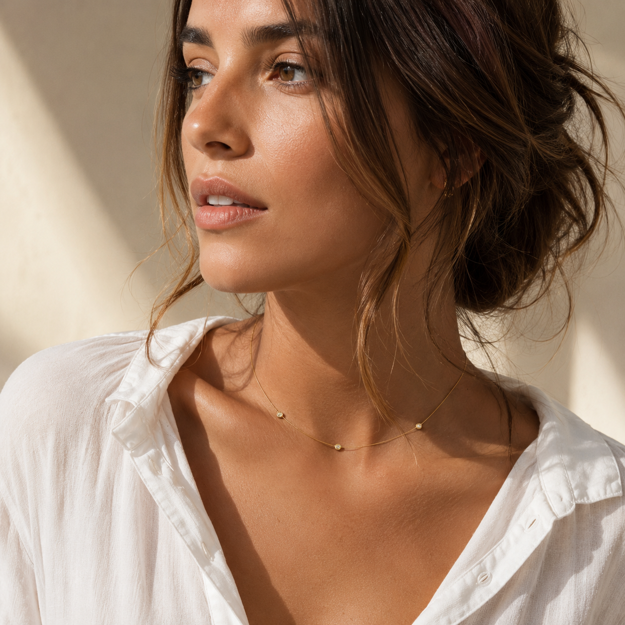 Collier - Or jaune et diamants
