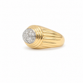 Bague Dôme - Or jaune - Diamants