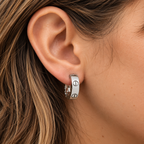 Cartier - Boucles d’oreilles Créoles - LOVE - Or blanc