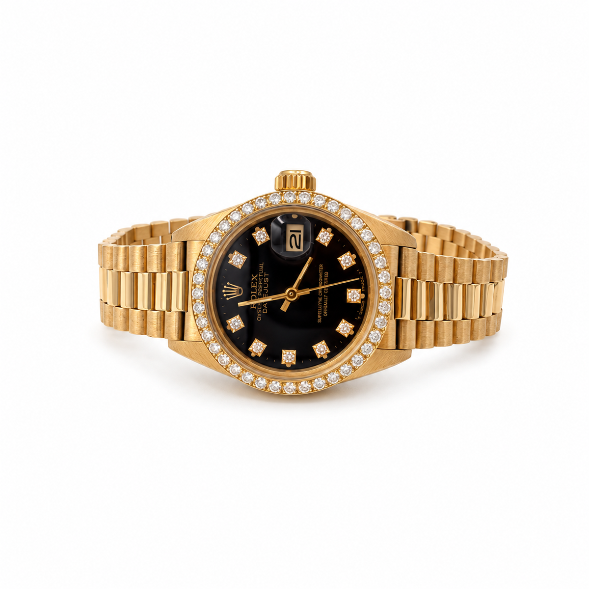 Rolex - Montre femme Date Just - Or jaune