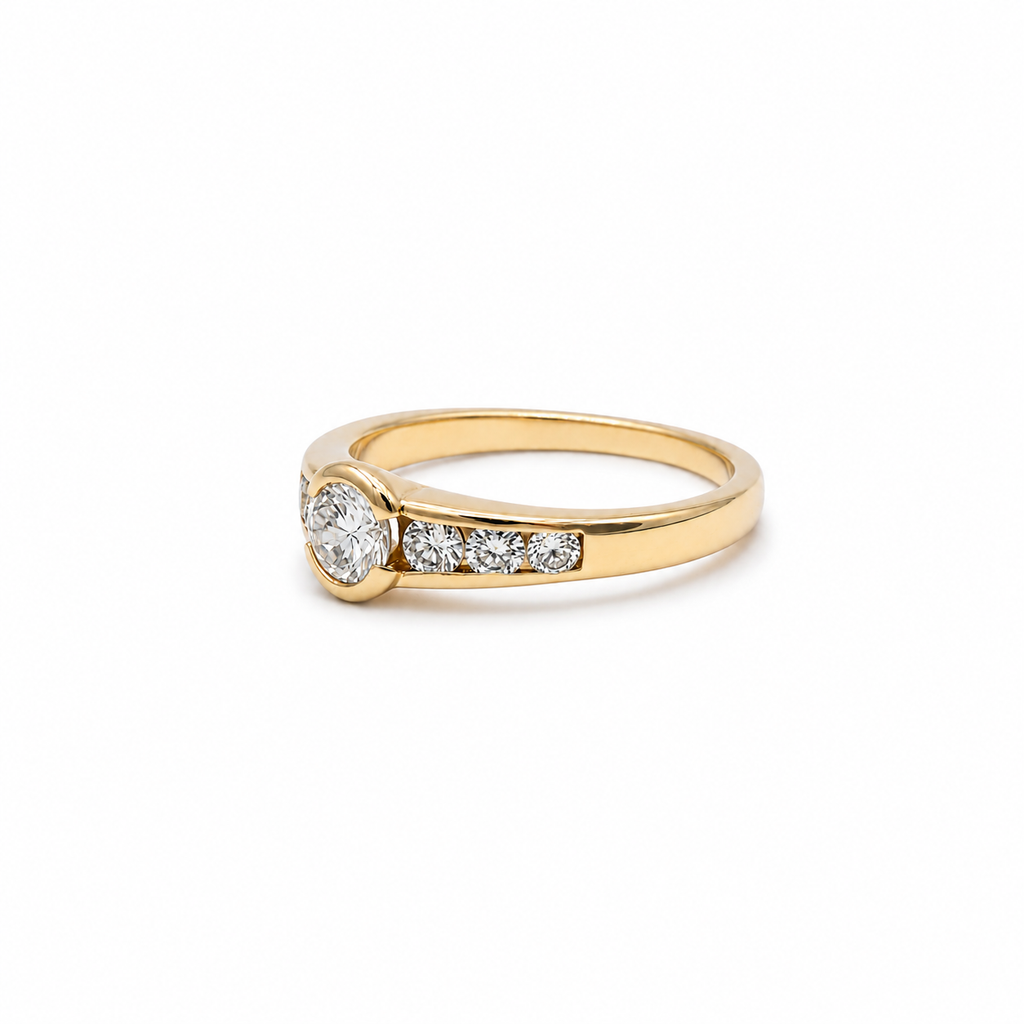 Bague - Or jaune - Diamants 0,55 carat