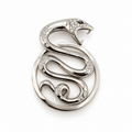 Boucheron - Pendentif Trouble Serpent - Or blanc et Diamants