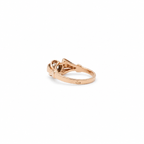 Bague Tank Or rosé, Platine et Diamants
