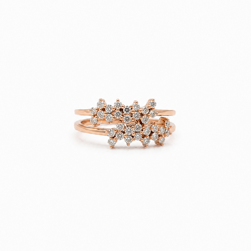 Bague - Or rose et Diamants