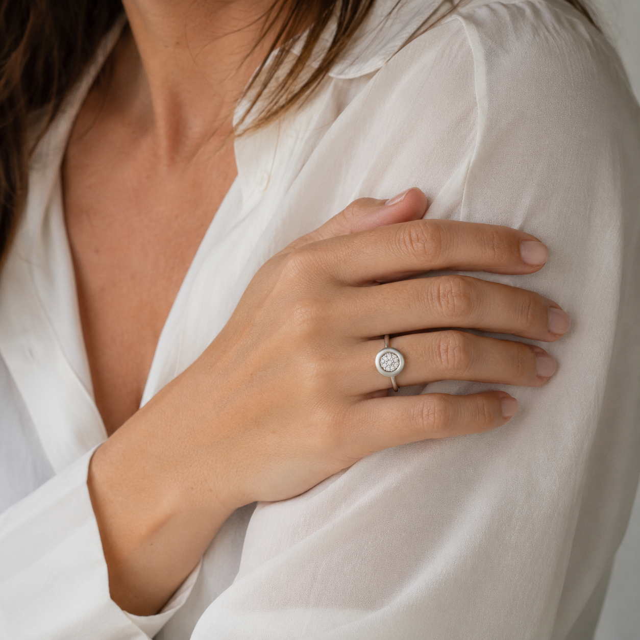 Bague Or blanc et Diamants