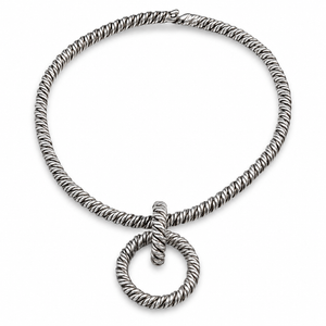 Hermès - Vintage Silver Necklace - Lucien Vachey hallmark