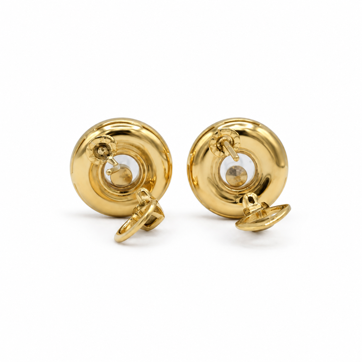 Chopard - Boucles d’oreilles Happy Diamond Or jaune