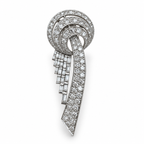 Art Deco Platinum and Diamond Brooch – Transformable Piece