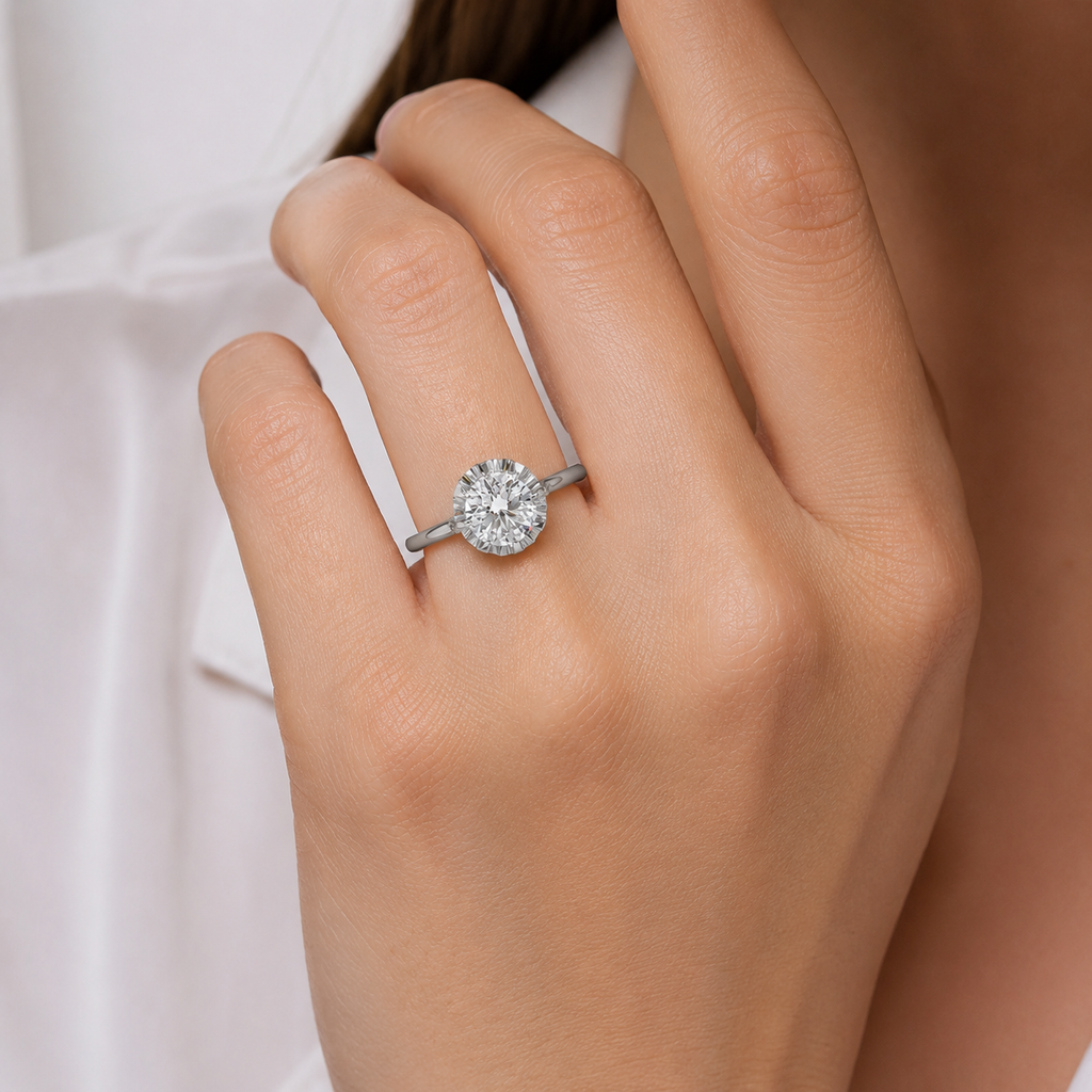 Bague Solitaire - Diamant 0,80 carat - Taille Ancienne