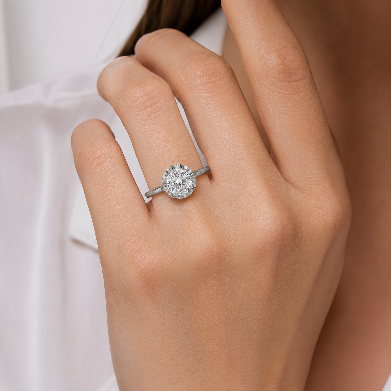 Bague Solitaire - Diamant 0,80 carat - Taille Ancienne