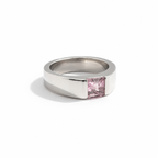Cartier - Tank Ring White Gold - Rose Quartz