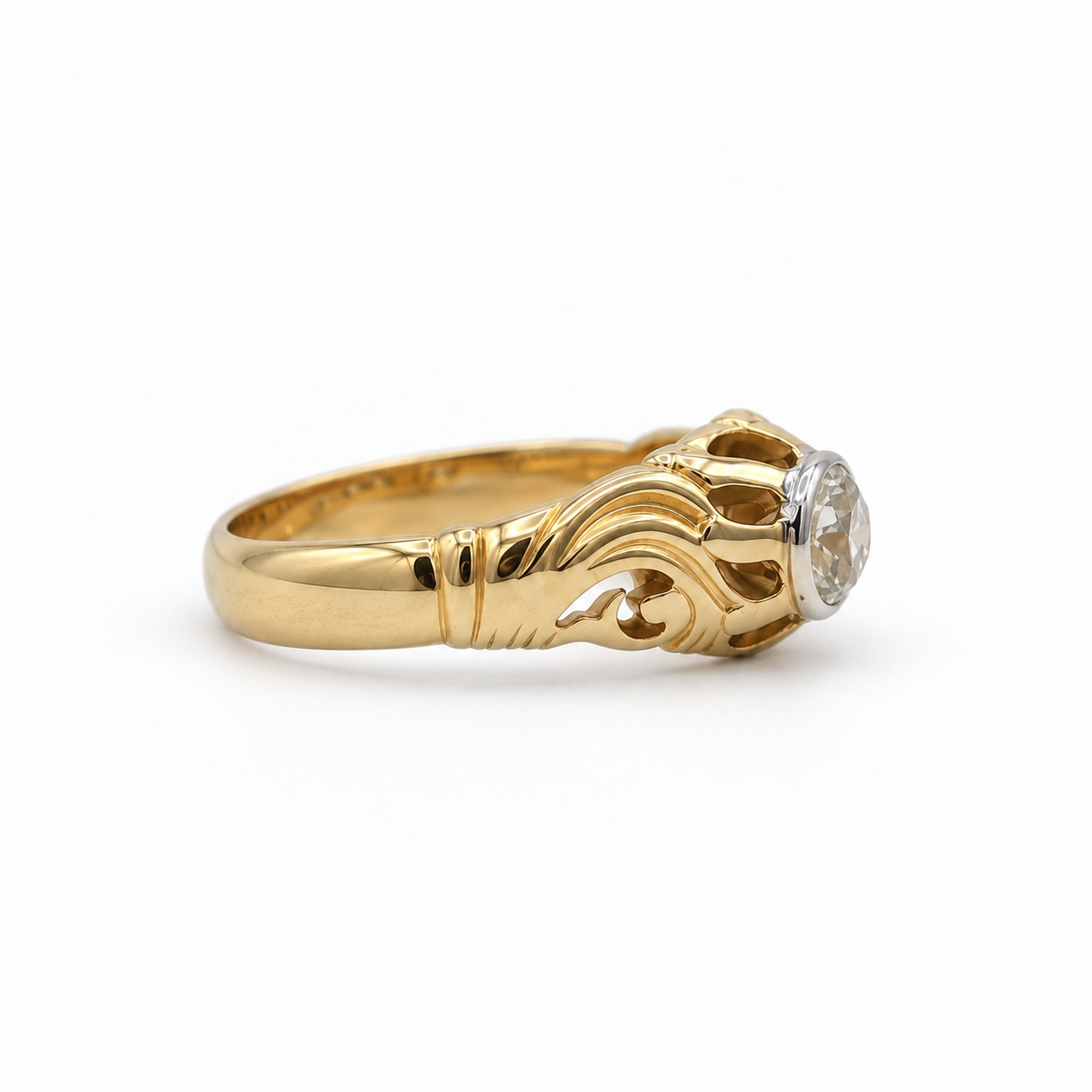 Bague Bandeau - Or jaune - Diamant 0,60 carat